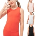 thumbnail image 1 of Pretxorve Kids Boys Girls Tank Top Summer Solid Fast Dry Stretchy Yoga Round Neck Tanks Sizes 4-12Y, 1 of 5