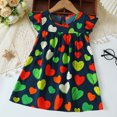 thumbnail image 1 of Pretxorve Kids Girls 3Months-3Years Dress Floral Print Ruffled Sleeve Soft Lightweight Summer Toddler, 1 of 5