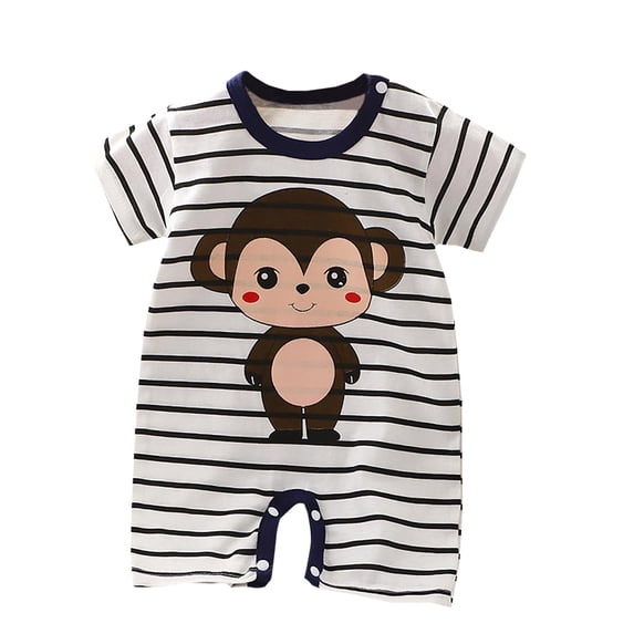 Pretxorve Toddler Girls Boys Summer Romper Solid Short Sleeve Newborn Everyday Long Leg Jumpsuit