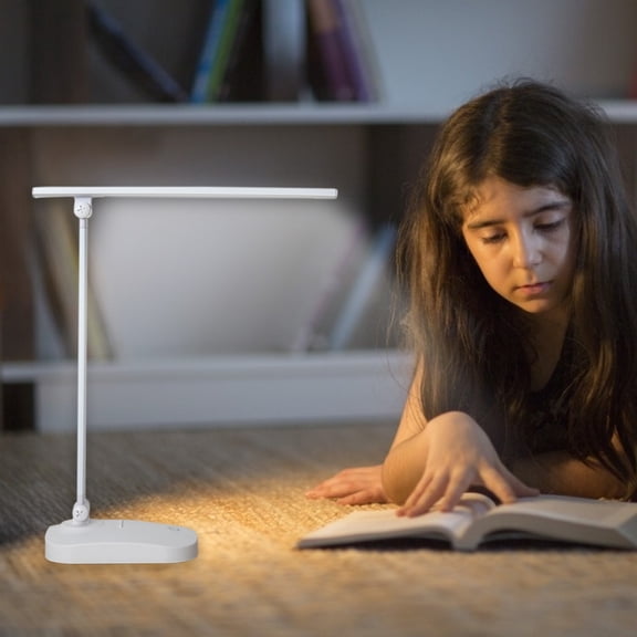 Pretxorve Led Folding Eye- Desk Lamp Usb Charging Touc Dimming Student Dormitory Study Reading Desk Lamp Bedroom Bedside Light