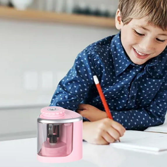 Pretxorve Pencil Roller Student Stationery Semi-automatic Pencil Sharpener Machine Small Student Pencil Automatic Sharpener