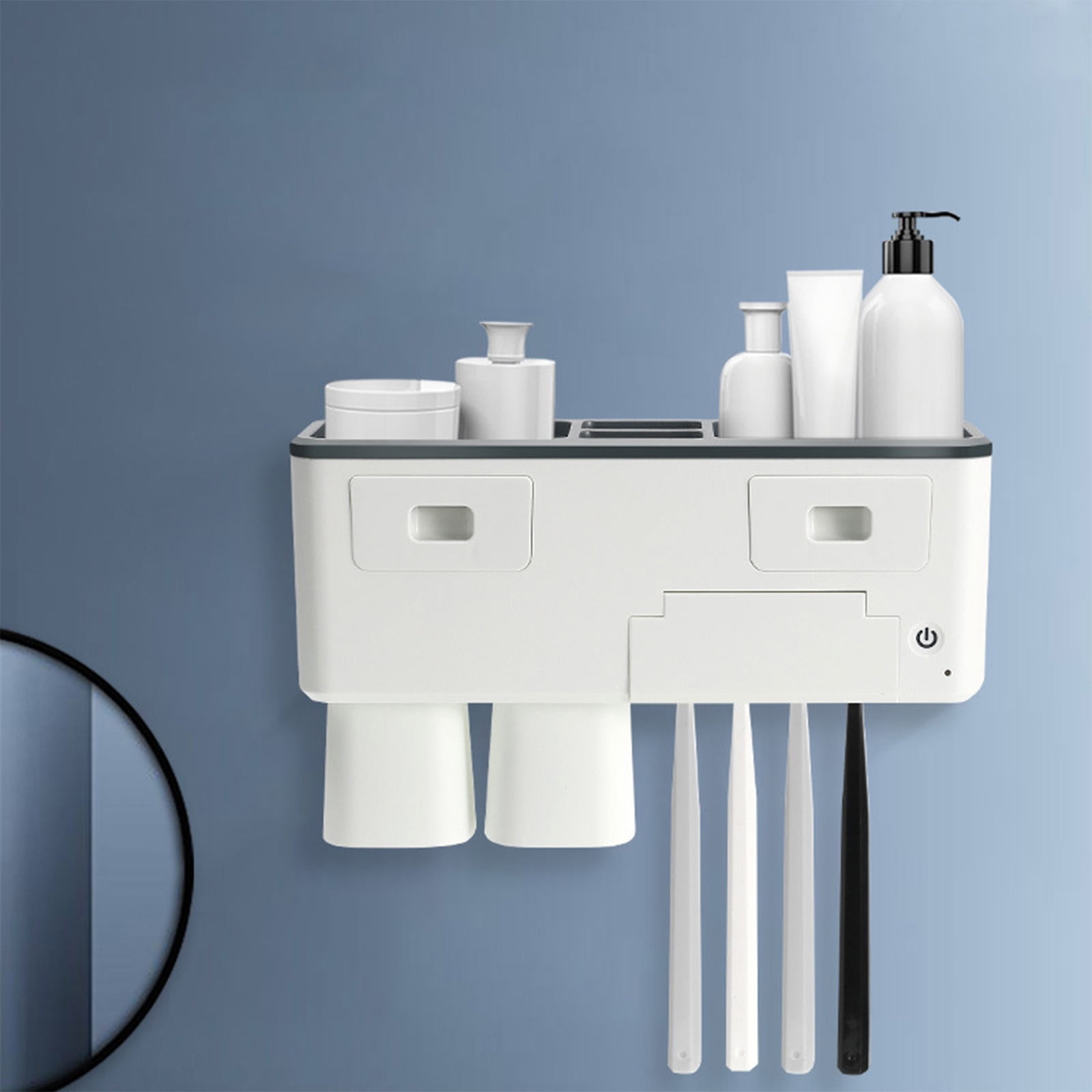 Pretxorve Wall Mounted Toothbrush Holder For Bathroom, Automatic