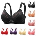thumbnail image 1 of Pretxorve Wireless Bras for Women Solid Plus Full Cup Front Closure Seamless Bra Sizes M-XXL, 1 of 4