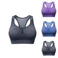 thumbnail image 1 of Pretxorve Women's Sports Bras Solid Tank U Back Wireless Yoga Running Breathable Bra, 1 of 3