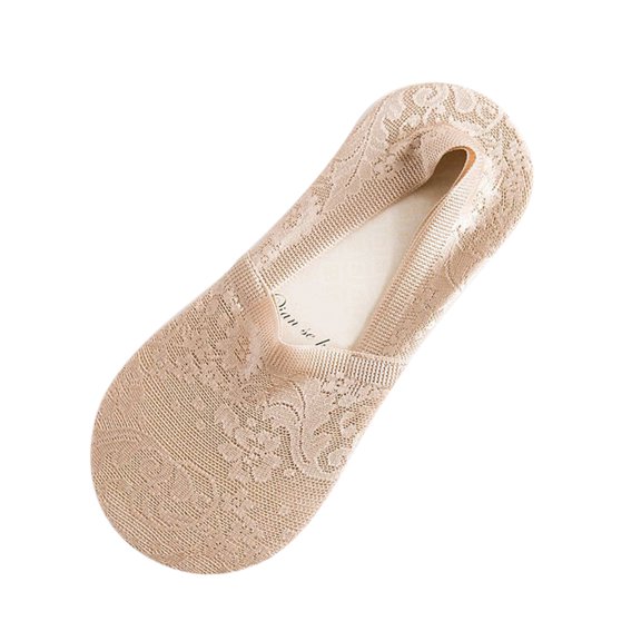 Pretyzoom Women's Low Cut Liner Socks, Khaki Color, 1 Pair - Comfortable Breathable Footwear Accessories