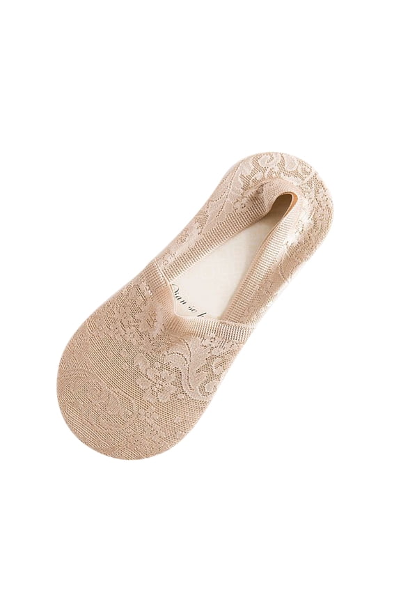 Women's Low Cut Liner Socks, Khaki Color, 1 Pair - Comfortable Breathable Footwear Accessories