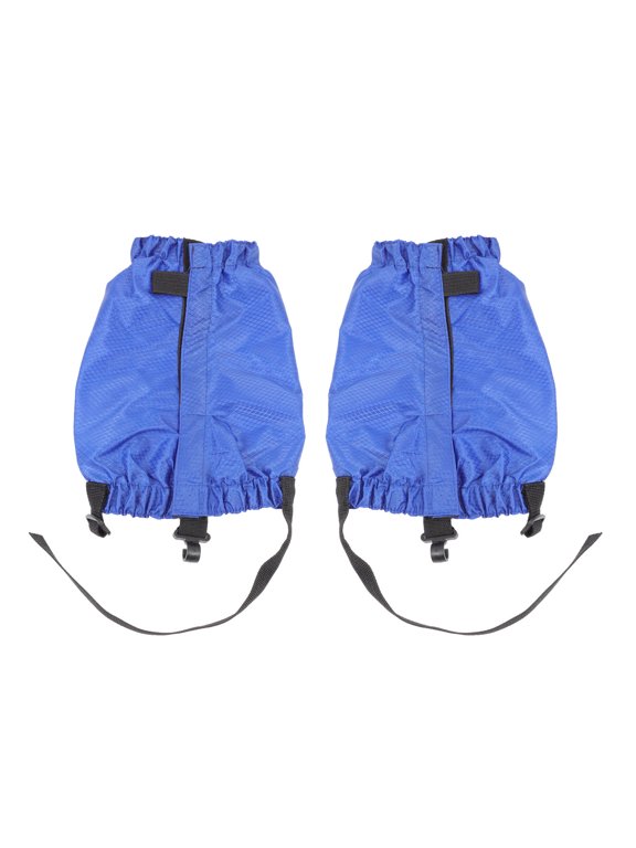 Adjustable Blue Leg Gaiters with Sole Buckle for Outdoor Use