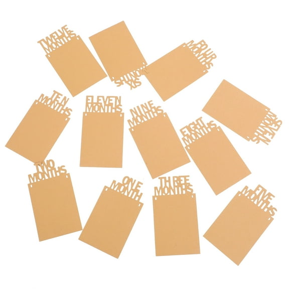 Pretyzoom 1Set Khaki Photo Banner Frame for Party Use Birthday Decorations