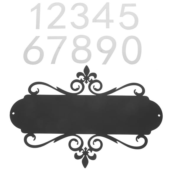 Pretyzoom 1Set Strong Iron House Address Numbers for Door Mailbox and Hotel Entrance Decoration