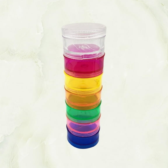 Pretyzoom Pill Organizer Box Storage Assorted Color 1 Set