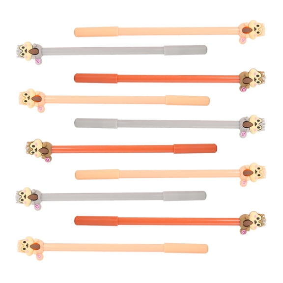 Pretyzoom Squirrel Shaped Gel Pen Assorted Color Plastic for Students Use Fine Workmanship
