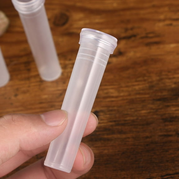 Pretyzoom 100pcs Transparent Hydroponic Vase Flower Preservation Transparent Plastic Office Decor
