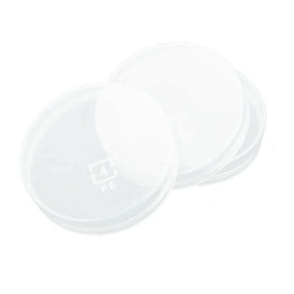 Pretyzoom 100pcs LeakProof Plastic Milk Bottle Caps for Reusable Glass Bottles White Storage
