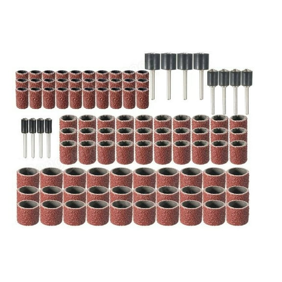Pretyzoom Drum Sanding Kit Assorted Color 102-Pcs Silicon Carbide Abrasive Gauze Base