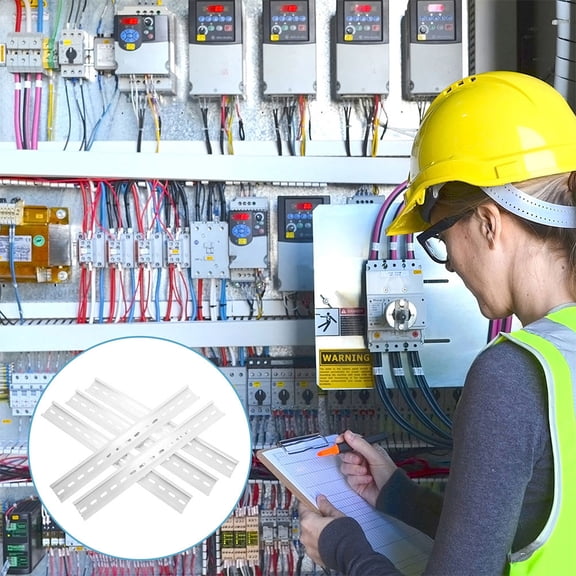 Pretyzoom 10Set Aluminum Din Rail for Circuit Protection in Electrical Panels