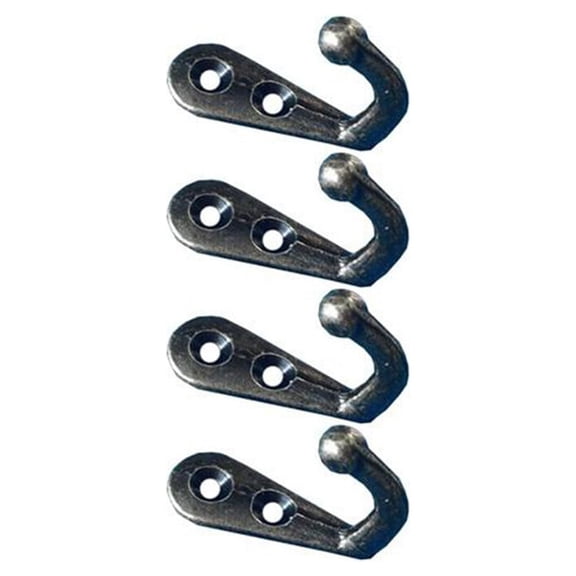 Pretyzoom 10Pcs Black Wall Mounted Coat Hooks Zinc Alloy with Antique Bronze Finish