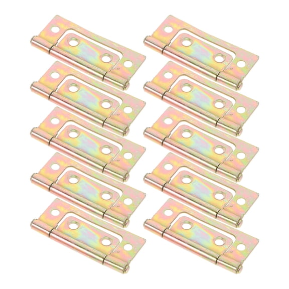 Pretyzoom 10Pcs Metal Cabinet Door Hinges Replacement Heavy Duty Folding Photo Frame Hinges for Kitchen Cabinets