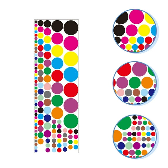 Pretyzoom 120-Piece Colorful PVC Wall Decals Set for Kids, Fun Multi-Shaped Wall Decor for Children's Rooms