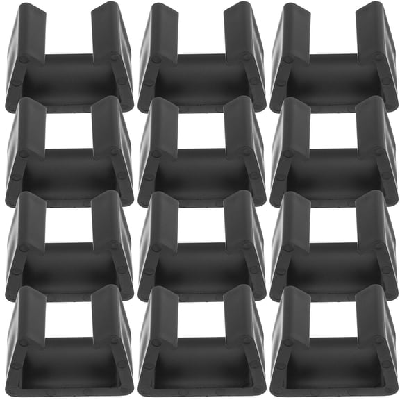 Pretyzoom 12Pcs Patio Sofa Clips Black Outdoor Furniture Fasteners for Rattan Wicker Sectional Sofa Stability