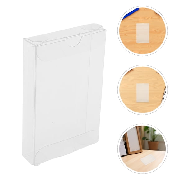 Pretyzoom 12Pcs Clear Cassette Tape Organizer Case for Compact Audio Tape Collection