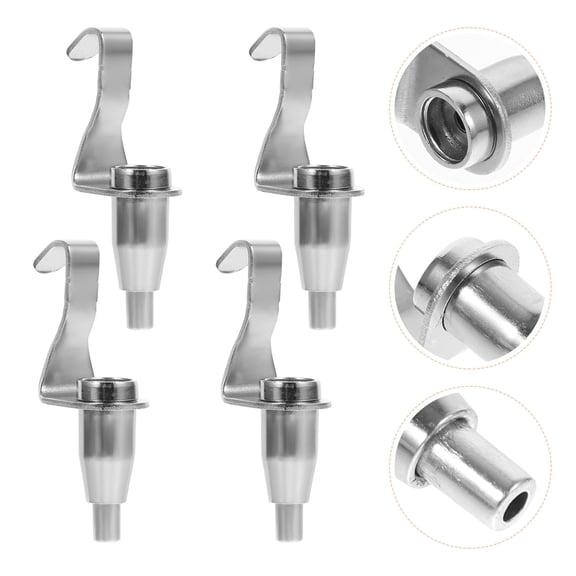 Pretyzoom 12pcs Strong Picture Hooks Wire Rope Hooks Silver Iron Hanging Pictures Home Use