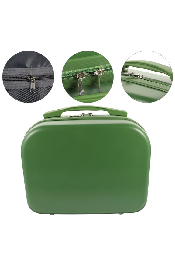 Rectangular Mini Makeup Suitcase Hard Shell for Women School Use 1Pack