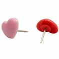 thumbnail image 1 of Pretyzoom 150Pcs Compact and Chic Heart Shape Plastic Push Pin for Office and Home, 1 of 6