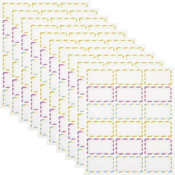 Pretyzoom Assorted Color Waterproof Bottle Stickers Removable Blank Handwriting Labels for Kitchen and Office Use