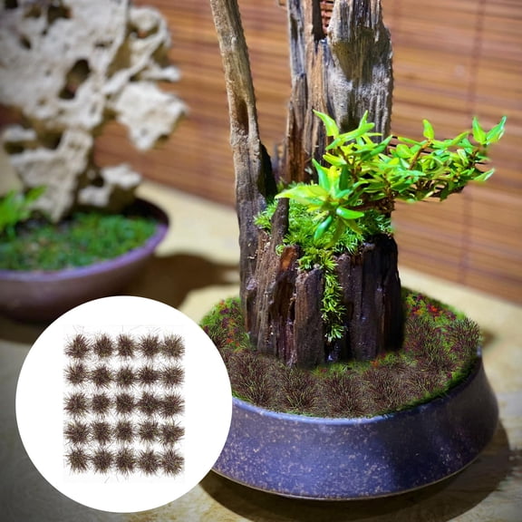 Pretyzoom Artificial Grass Model with Vivid Appearance and Durable Resin Material for Sand Table Decor