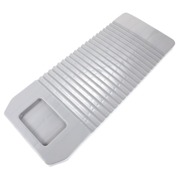 Pretyzoom 1Pc Grey Laundry Washboard Plastic Material Household Washing Board with Wavy Rubbing Surface