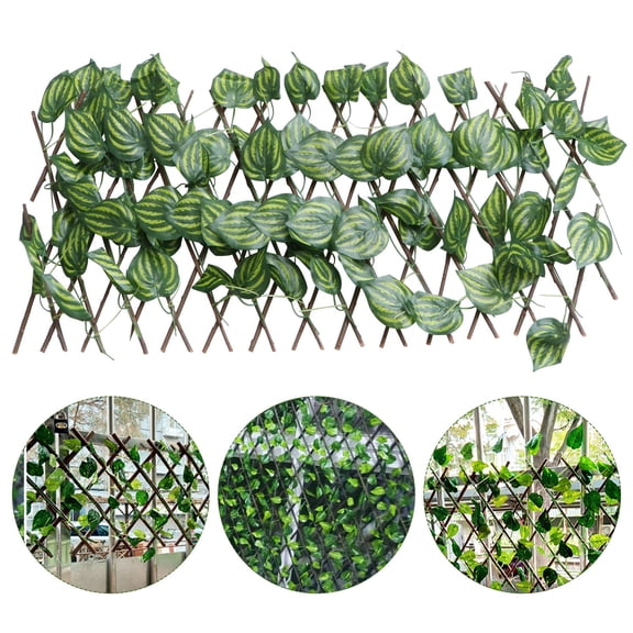 Pretyzoom Realistic Green Plastic Hedge for Balcony and Garden Decoration