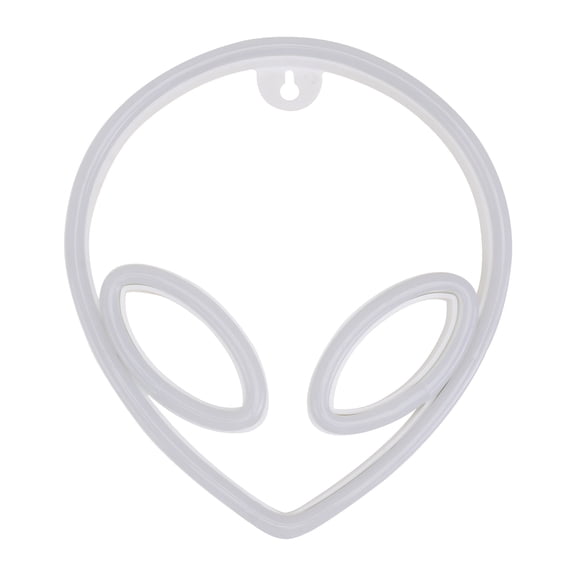 Pretyzoom Car USB Light Neon Lamp White Plastic Wall Mountable Creative Design 1Pc