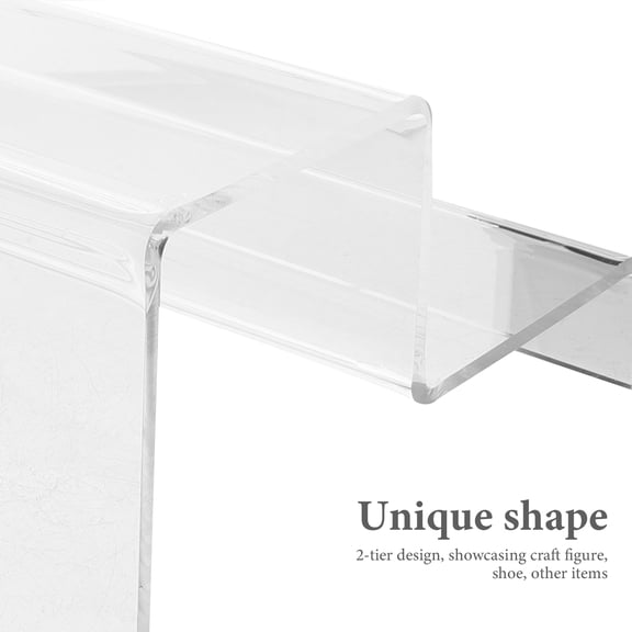 Pretyzoom Sturdy Transparent Acrylic Riser for Shoes Craft and Decorative Items