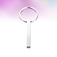thumbnail image 1 of Pretyzoom 1Pcs Small Keyring Simple Design Stainless Steel Keychain for Everyday Use Men Women, 1 of 8