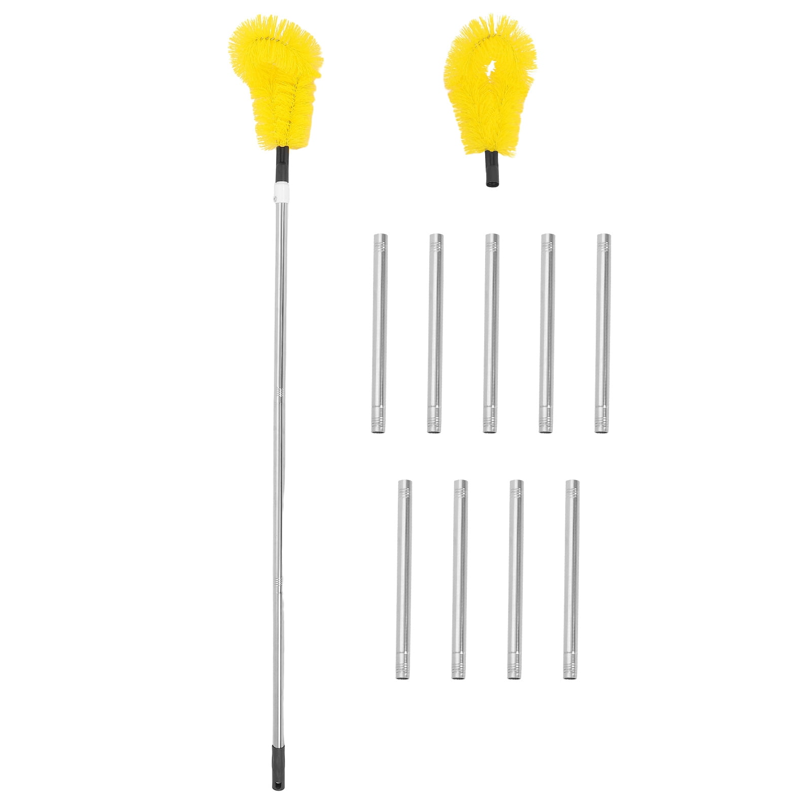 Pretyzoom 1Set Yellow Dryer Vent Cleaner and Chimney Sweep Brush Kit with Sturdy Rods for Home Use
