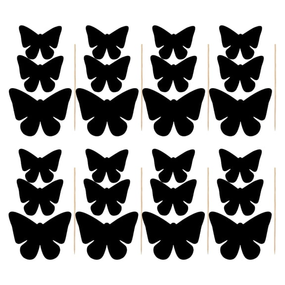 Pretyzoom 1Set Butterfly Themed Black Scratch Paper for DIY Crafts Festival Party Decorative Paintings