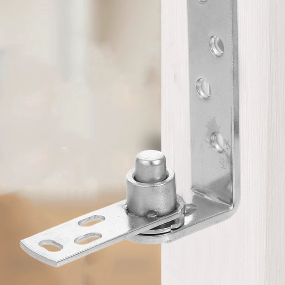 Pretyzoom 1Set Dual Swing Stainless Steel Door Hinge with Self Closing Feature for Outdoor and Indoor Use