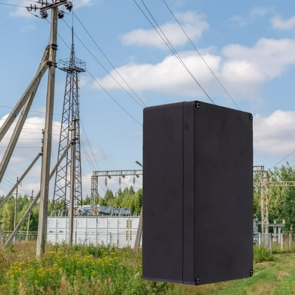 Pretyzoom Electric Junction Box Black ABS Sealed for Electronic Projects