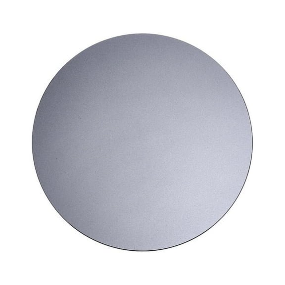 Pretyzoom Aluminum Mouse Pad Grey Round Shape Smooth Surface for Protecting Mouse