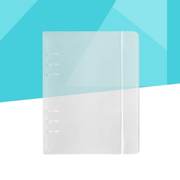 Pretyzoom Office File Binder White PP Material with Anti Rust Clip and Secure Elastic Band