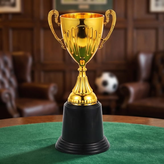 Pretyzoom Elegant Golden Plastic Trophy for Team Sports and Ceremonies