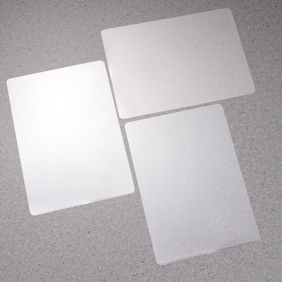 Pretyzoom 200Pcs White Laminating Sheets Moisture Proof Photo Sealing Supplies for Document Protection