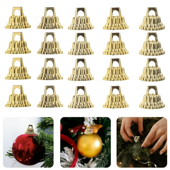 Pretyzoom 1Set Plastic Ball Pendant Caps for Hanging Balls Party Decoration Crafts
