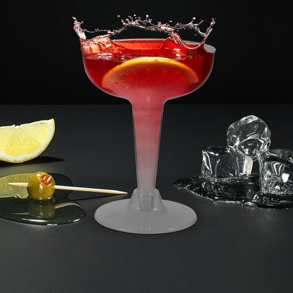 Pretyzoom Transparent Ps Plastic Wine Cups for Wine and Cocktail Parties 20Pcs