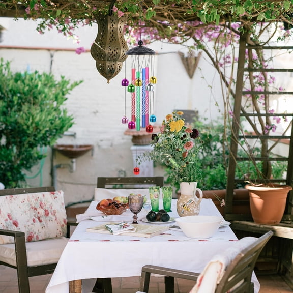 Pretyzoom 24Pcs Metal Wind Chime Tubing Set Aluminum Tubes Assorted Colors for Crafting and Repair Projects