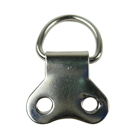 Pretyzoom Double Hole D-Ring Picture Frame Hook Silver for Hanging 25Pcs