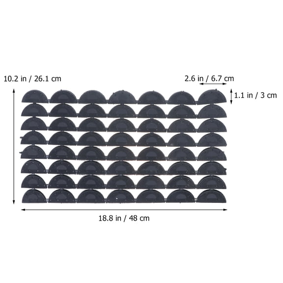 Pretyzoom 28 Pairs Taps for Shoes Heels Shoe Sole Stickers Wear Resistant Black for Women