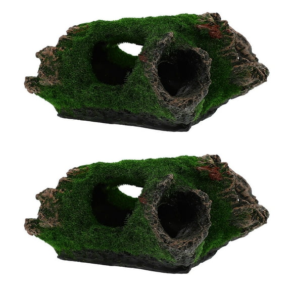 Pretyzoom 2Pack Hiding Place for Fish Tank Resin Assorted Color for Fish Owners