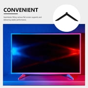 Pretyzoom 2Pcs Black Flat Screen TV Legs Replacement Stand Compatible with Smart TV Base
