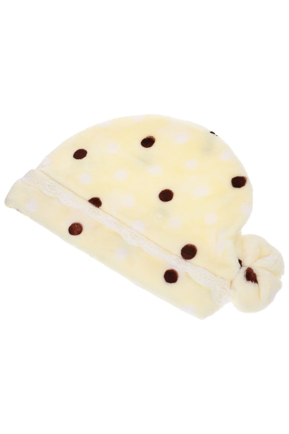 2Pcs Comfortable Sleep Hat for Women with Flannel Material